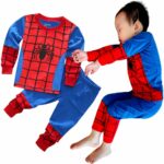 Ensemble de Surpyjama Spider-Man pour garçon à manches longues_19