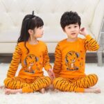 Ensemble surpyjama tigre design ample pour enfant Orange 8-9 ans (130-140cm)