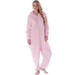 SurPyjama en polaire pour adolescents en forme de grenouillère Rose XL