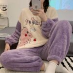 Surpyjama Kawaii pour femme en polyester sans capuche Violette M Chine