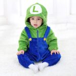 Surpyjama Mario pour nouveau-né garçon et fille  tenue d'hiver douce_1