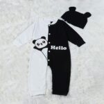 Surpyjama Panda à boutonnage pour bébés_3