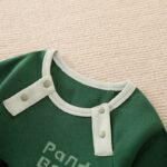 Surpyjama Panda de couleur vert pour saison d'hiver pour bébé_5