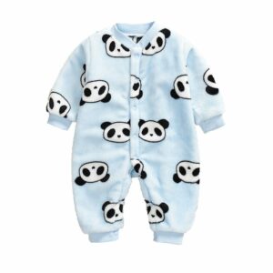 Surpyjama Panda en molleton doux pour bébé_1