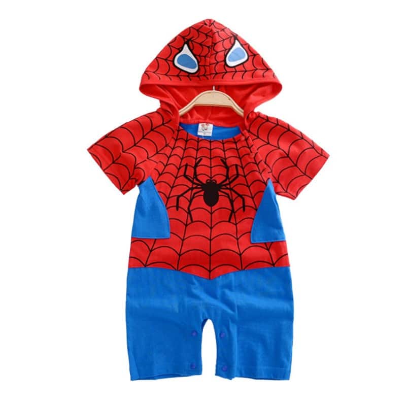 Surpyjama à capuche Spider-Man pour bébé d'hiver_2