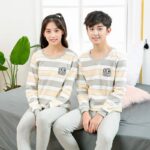 Surpyjama à col rond pour adolescent en coton tricoté_13