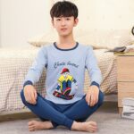 Surpyjama à col rond pour adolescent en coton tricoté_32