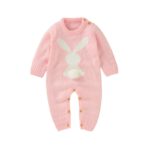Surpyjama à manches longues pour bébé avec motif lapin Rose 3mois