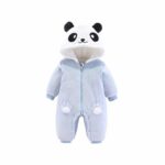 Surpyjama bleu à motif Panda pour nouveau-née_4