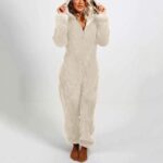 Surpyjama chaud et moelleuse d'hiver pour femme en polyester_19