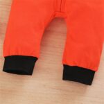 Surpyjama d'hiver à capuche en forme de renard orange pour bébé_5