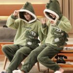 Surpyjama d'hiver motif Panda style coréen pour couple_5