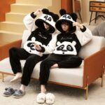 Surpyjama d'hiver motif Panda style coréen pour couple_6