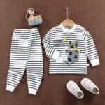 Surpyjama d'hiver pour garçon design ordinaire en coton_1
