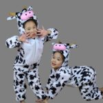 Surpyjama de loup en polyester pour enfant 1 pièces Vâche 80-90cm Chine