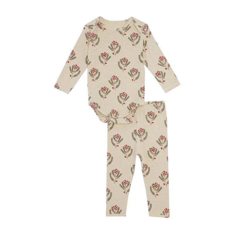 Surpyjama de noël à manches longues en coton pour bébé fille B 100