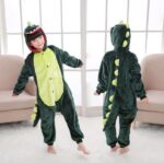 Surpyjama dinosaure en coton épais et chaud pour enfant_2