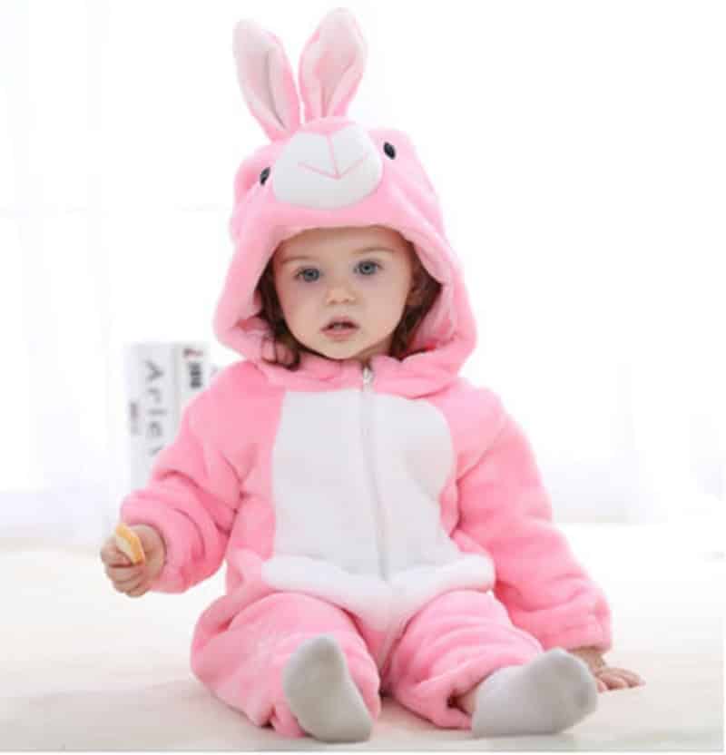 Surpyjama en coton pour bébé lapin à manches longues_2