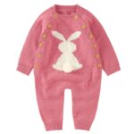 Surpyjama en coton tricoté pour bébé avec motif lapin_3