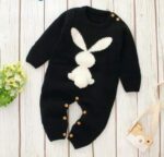 Surpyjama en coton tricoté pour bébé avec motif lapin_5
