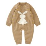 Surpyjama en coton tricoté pour bébé avec motif lapin_7