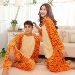 Surpyjama imitant un tigre pour adolescent en coton épais_5