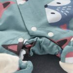 Surpyjama imprimé renard avec doublure en polaire pour bébé_7