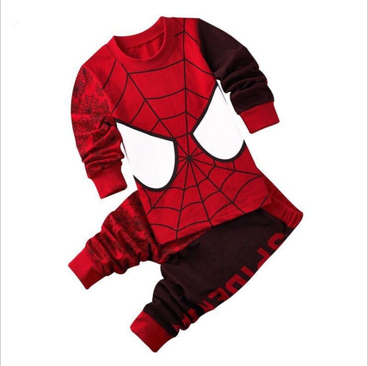 Surpyjama imprimé spider Man pour enfant style décontracté_2