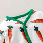 Surpyjama lapin avec motif légume en coton pour bébé_5