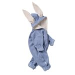 Surpyjama lapin en coton à manches longues pour nouveau-né Bleue 3-6mois