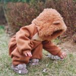 Surpyjama marron pour bébé imitant un roi Lion_9