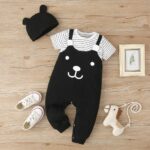 Surpyjama panda avec col rond à boutons couverte pour bébé_13