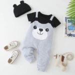 Surpyjama panda avec col rond à boutons couverte pour bébé_7