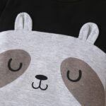 Surpyjama panda avec col rond à boutons couverte pour bébé_9