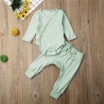 Surpyjama pour enfant de 18 mois avec fermeture à boutons en coton Vert 18 mois