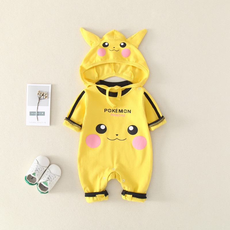 Surpyjama sous forme de Pikachu pour bébé en coton Pikachu 100cm