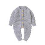 Surpyjama tricoté à capuche avec oreilles de lapin pour bébé_30