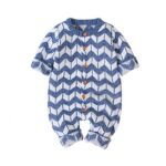 Surpyjama tricoté à capuche avec oreilles de lapin pour bébé_6